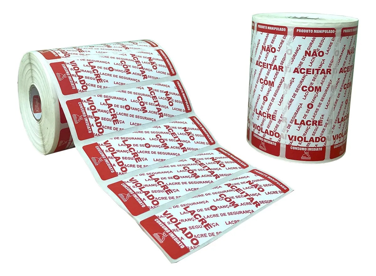Kit 2 Mil Etiquetas Adesivas 100x30 Lacre